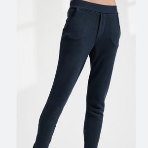 Tee Lab trousers - great for! A bit of a distressed gray/blue color.